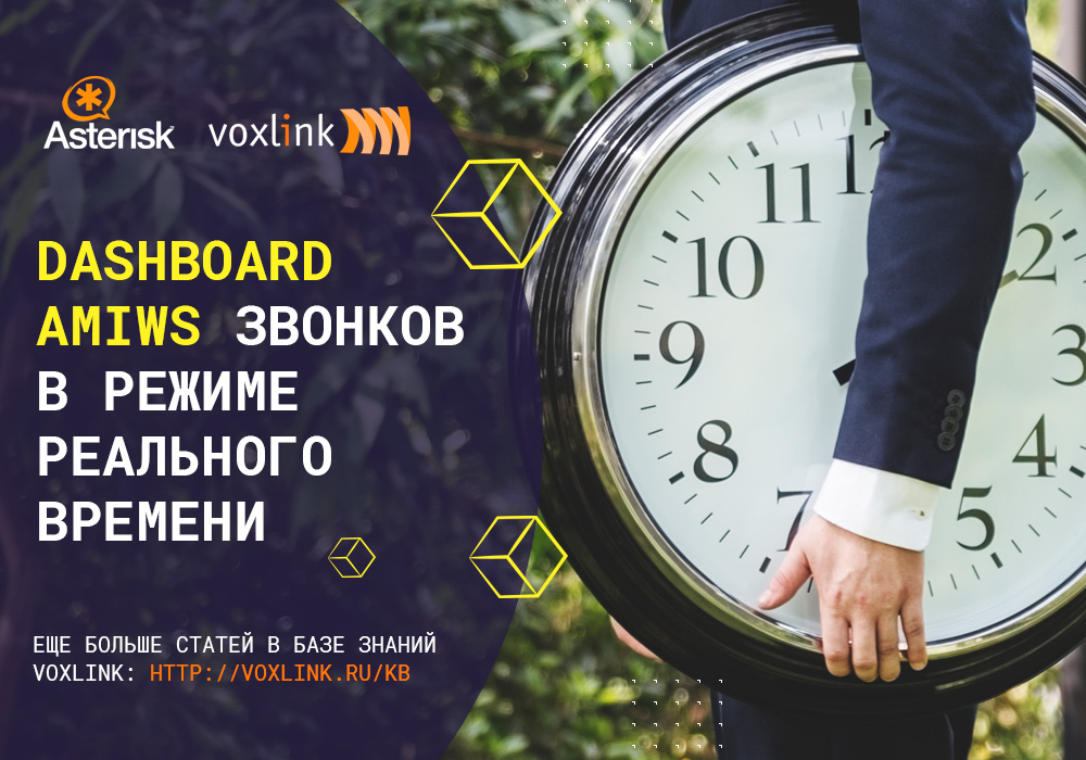 Dashboard AMIws звонков в режиме реального времени - VoxLink