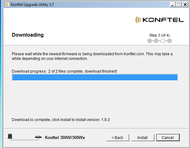 Konftel Upgrade Utility 2.7 Downloading