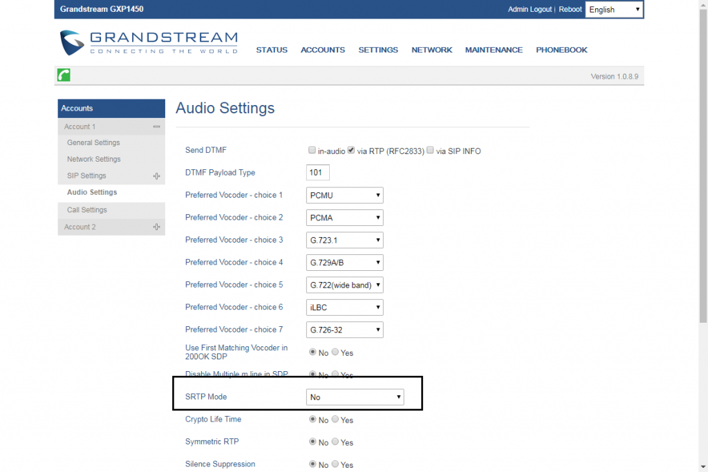 Телефон grandstream инструкция на русском