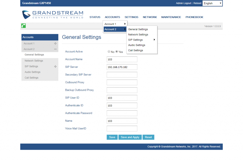 Телефон grandstream инструкция на русском