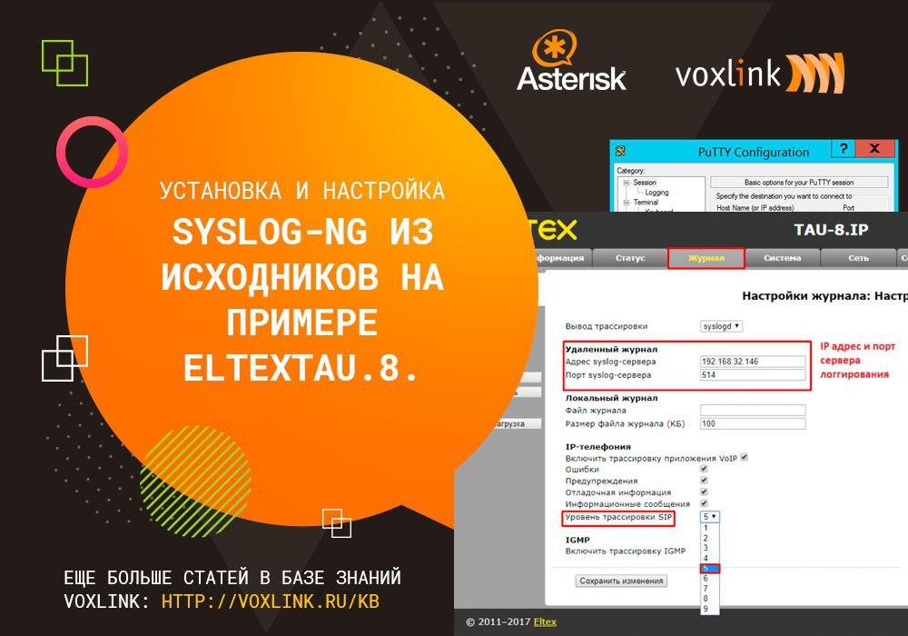 syslog-ng из исходников+EltexTAU.8