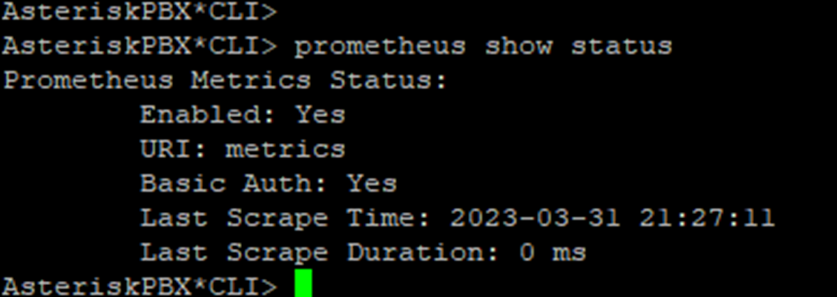 Prometheus show status